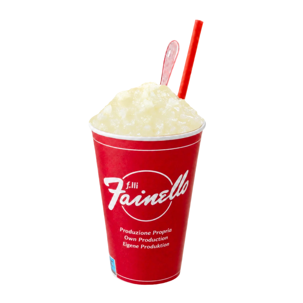 Zitronengranita im Fainello-Becher