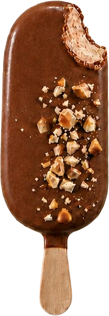 Stecco nocciola ricoperto con cioccolato al latte