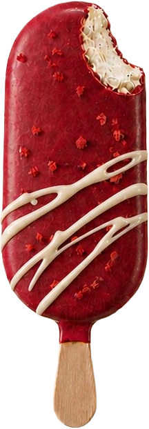 Stecco paradiso ricoperto al cioccolato ruby rosa