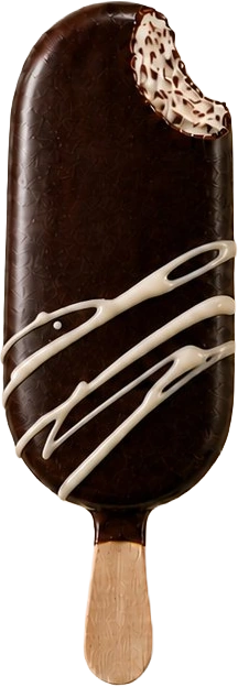 Stecco stracciatella ricoperto al cioccolato fondente